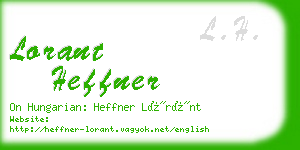 lorant heffner business card